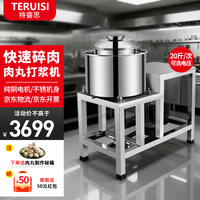 特睿思 肉丸打浆机商用大绞肉机功率多功能打肉丸机家用鱼丸肉浆肉泥机全自动不锈钢