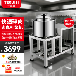 特睿思 肉丸打浆机商用大绞肉机功率多功能打肉丸机家用鱼丸肉浆肉泥机全自动不锈钢