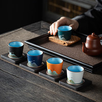 茉舟 国潮故宫文创手绘茶杯酒杯礼盒礼物送父亲节端午长辈老师伴手礼品 直口杯- 200mL以下