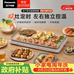 Panasonic 聚嗨盘电烤盘无烟涮烤一体烤肉盘家用多功能锅