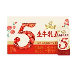 伊利 谷粒多五红谷五黑谷红豆200ml*16盒营养早餐整箱