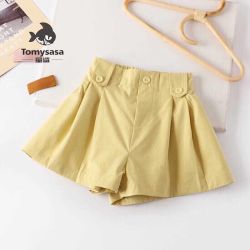 Tomy＆Sasa 女童短裤2024新款外穿百搭裙裤儿童裤子薄款纯棉宽松休闲运动热裤