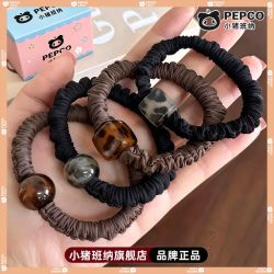 小猪班纳 简约小肠发圈头绳扎头发马尾丸子头儿童配饰橡皮筋女皮套