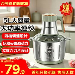 万利达 绞肉机家用绞馅机碎肉机电动多功能一体 升级款 5L 四档调速