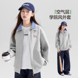 ZOSEE 男童外套春秋款女童外套儿童上衣夹克时尚洋气学院风中大童装秋季