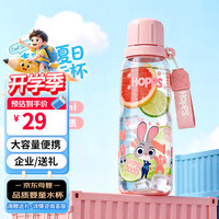 迪士尼 水杯儿童直饮杯学生杯子幼儿园水壶大容量塑料杯带提绳礼物