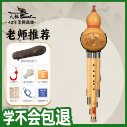 SWAN 葫芦丝楠竹防摔C调 儿童小初学练习三音双白铜演奏级葫芦丝 防摔三音C调