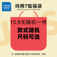 真维斯 短袖男t恤福袋盲盒纯棉半袖上衣2026春夏款体恤福利宽松百搭男款