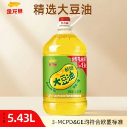 金龙鱼 加量装金龙鱼大豆油5.43L大桶一级精炼家用商用豆油食用油色拉油