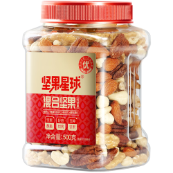 沃隆 坚果星球 混合纯坚果500g/罐