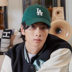 MLB 男女四季软顶遮阳鸭舌帽刺绣复古棒球帽3ACP6601N-07GNS-F