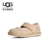 UGG 【魔术贴】1184232 MDSD 圆头魔术贴休闲玛丽珍便鞋 芥菜籽色 38