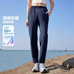 骆驼 运动裤女2026春夏薄款透气速干裤长裤跑步裤
