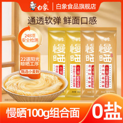 白象 慢晒挂面面条筋道好面龙须面细面阳春面面条挂面 慢晒 100g*20袋