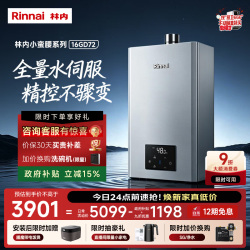 林内 16L燃气热水器  水伺服恒温 0.5℃调温 水伺服热水器16GD72(JSQ31-GD72)