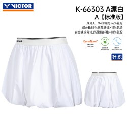 VICTOR 正品victor胜利羽毛球短裙女款训练系列梭织运动休闲裙K-66303