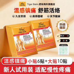 虎标 泰版虎牌Tiger Balm药膏虎标镇痛贴肌肉酸痛膏药贴温感清凉大贴剂