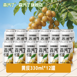 森汽了 黄皮气泡饮330ml*12罐