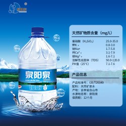 泉阳泉 长白山天然矿泉水 5L*4桶
