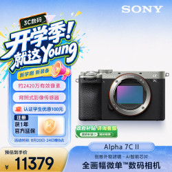 索尼 Alpha 7C II 全画幅 微单相机 银色 单机身