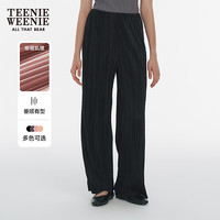 TEENIE WEENIE 褶皱宽松 黑色 M 女士休闲裤