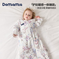 DOMIAMIA 婴儿睡袋暖感护肚一体睡袋保暖加厚宝宝防踢被睡衣 秋冬护肚款布拉格曲 S码(推荐宝宝身高55-75cm)