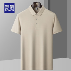 罗蒙 桑蚕丝短袖Polo衫 多色可选