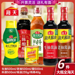 海天 全海天6件套大瓶厨房常用调料