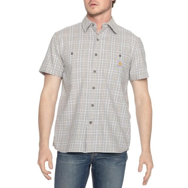 carhartt 男士宽松轻便格子衬衫 ：S