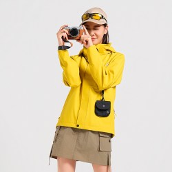 思凯乐 [凌峰]思凯乐户外冲锋衣女2026春季新款男硬壳防风防水登山服外套