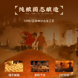 国台 53度 酱香型 白酒 高端酒 送礼酒 中秋送礼白酒 中秋送礼酒 53度 500mL 1瓶