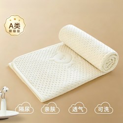 婧麒 a类隔尿垫婴幼儿软床护垫宝宝尿布台垫子1.5米防水床单可水洗
