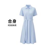 navigare 意大利小帆船 净色百搭透气polo连衣裙女