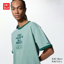 优衣库 PEANUTS UT/短袖T恤男装女装492128 54 绿色 史努比