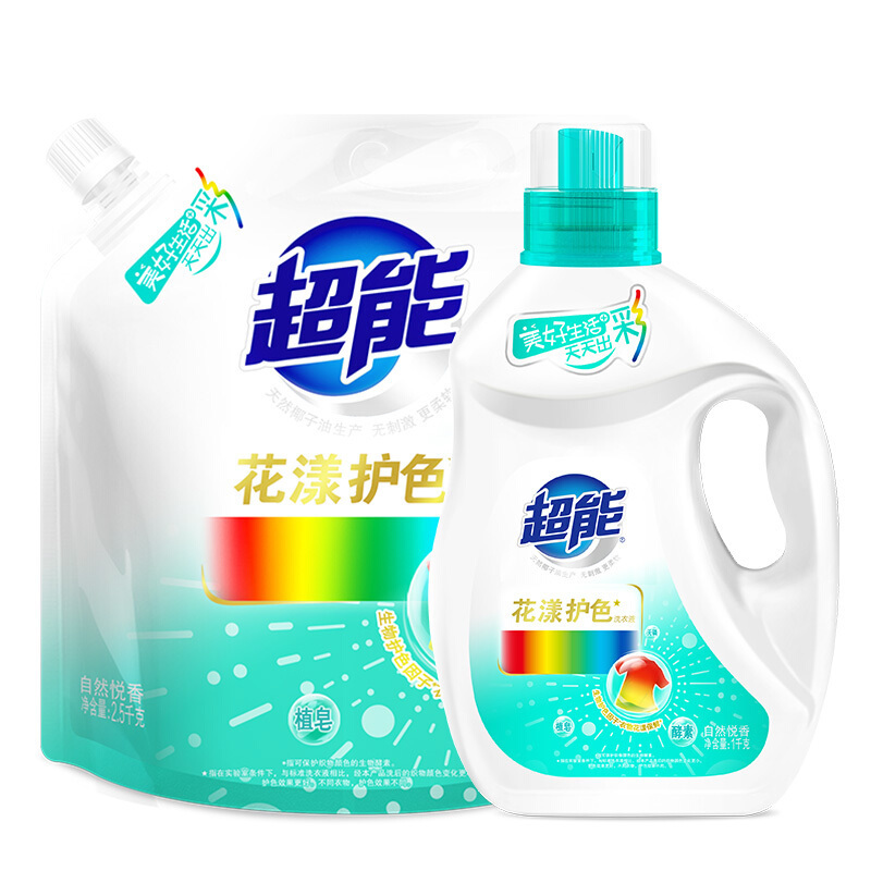 超能 花漾护色洗衣液 自然悦香
