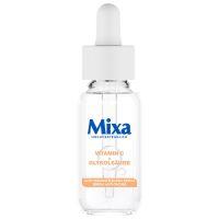 Mixa 抗色素斑精华液 适用于不均匀、脆弱和敏感肌肤,含维生素 C 和烟酰胺,适用于面部和颈部,SPF 20,低过敏性,30毫升