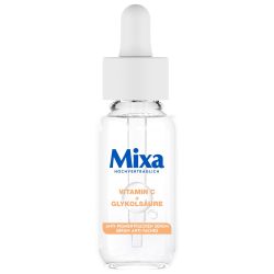 Mixa 抗色素斑精华液 适用于不均匀、脆弱和敏感肌肤,含维生素 C 和烟酰胺,适用于面部和颈部,SPF 20,低过敏性,30毫升