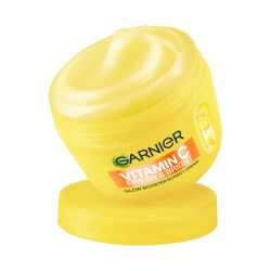 【超市专属上新】Garnier 卡尼尔 Vitamin C 清新明亮焕彩霜冰糕霜 - 面部护理含 4% 烟酰胺和维生素 C 令肌肤焕发光彩 - 保湿面霜对抗黑斑和颜料斑点 - 85 毫升