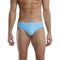 TYR 男式 Durafast Elite Racer 三角泳裤, 浅蓝色/浅绿色