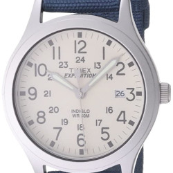 Timex 石英机芯尼龙表带腕表 36毫米圆形表盘 夜光指针 50米防水 中性款