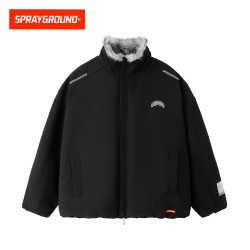 SPRAYGROUND 鲨鱼嘴棉服毛毛立领潮流宽松休闲保暖冬季JM WE141202