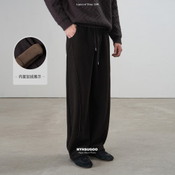南乙 NYHSUGOO/南乙冬季重磅470g加厚锁温含绵羊毛55022男士休闲裤