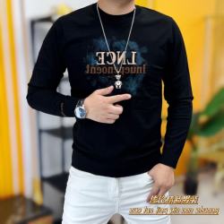 6325-53春季新款时尚男士修身针织打底衫