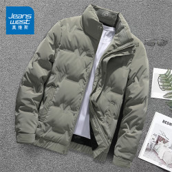 真维斯 棉服男士短款冬季2024新款潮牌立领保暖加厚高端外套男款潮
