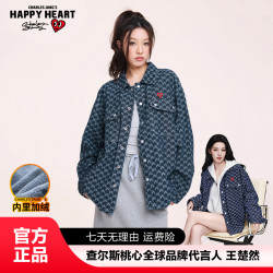 CHARLES JANG'S HAPPY HEART 潮流春秋牛仔衬衫轻奢同款休闲百搭外套