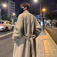 毛呢大衣男中长款过膝秋冬季2025新款英伦风韩系痞帅呢子风衣外套