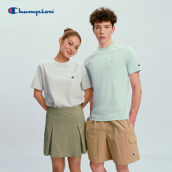 Champion 冠军男女百搭简约休闲短袖U6ASSSU545/C3-P300
