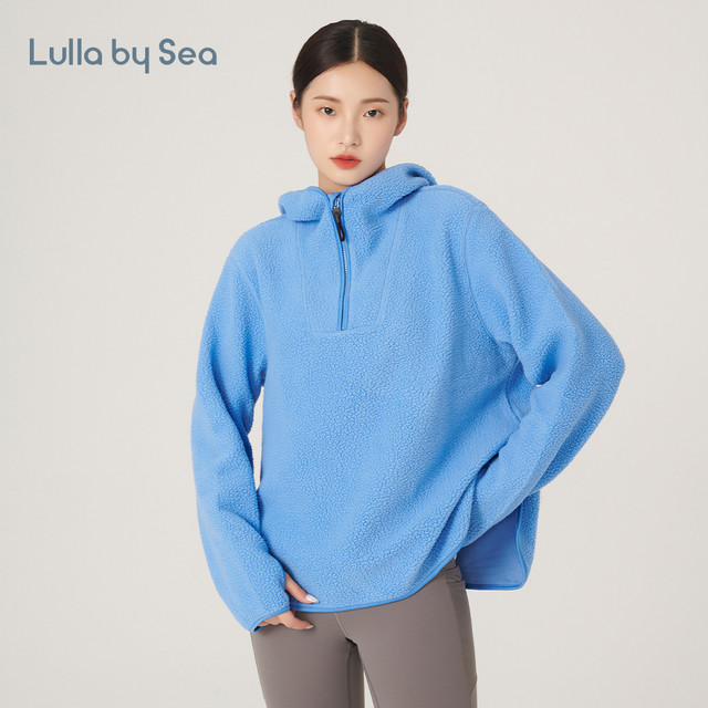 Lulla by Sea 连帽摇粒绒卫衣女四季宽松外套