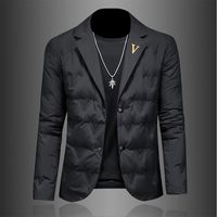 西装领轻薄羽绒服男款爆款2026新款正品冬季成熟痞帅保暖男士外套