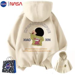 NASALIKE NASA联名蜡笔小新卫衣潮牌overghvm连帽美式高街卫衣百搭休闲上衣